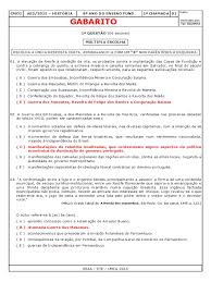 Inconfidência mineira e conjuração baiana. Gabarito Ae2 Historia 8Âº Ano Pdf Brasil Portugal