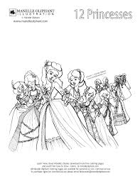 12 Dancing Princesses Princess Coloring Pages 12 Dancing Princesses Princess Coloring