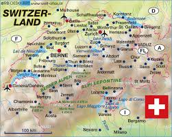 Online map of switzerland google map. Neuchatel Map
