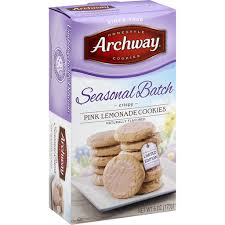 Archway cookies, wedding cake cookies, 6 ounce. Archway Cookies Crispy Pink Lemonade Seasonal Batch Butter Sugar Shortbread Cookies Price Cutter