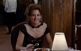 Interestingly, this was totally improvised! Julia Roberts Schwarzer Spitze Cocktailkleid Im Film Pretty Woman Cocktailkleid Pretty Woman Madchenkleid