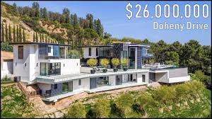Many daily needs can be met on foot. Inside A 26 Million Doheny Drive Mansion Hollywood Hills Youtube