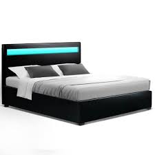 Get directions, reviews and information for lift & stor beds in mesa, az. Cole Black Leather Led Double Size Bed Frame Gas Lift Base With Stor Embodium