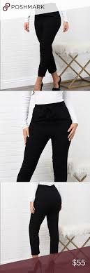 Sold Black Ankle Dress Up Pants With Belt Boutique Ankle Dress Cute Black Dress Pants