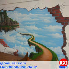 Contoh karya seni lukis dinding di atas adalah karya dari tim deka mural. Pin Di Lukis Dinding