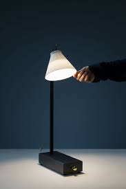Klemens Schillinger S Offline Lamp Exchanges Light For Phone Respite Lamp Table Lamp Table Lamp Design