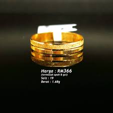 Cincin kawin emas putih sepasang (10 gram). Saiz Jari Besar Cari Tak Jumpa Kedai Emas Merchant9 Facebook