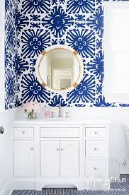 This week is all about our wallpaper accent wall and boy am i pumped at how this turned out! Bathroom Wallpaper Accent Wall Lilly Style