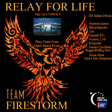 You're engagement is the reason for relay for life's success. Rfl Event May 1 2017 All Welcome Firestorm Viewer The Phoenix Firestorm Project Inc