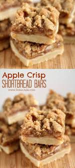 The Best Apple Crisp Shortbread Bars Recipe Sober Julie Recipe Shortbread Bars Recipes Apple Dessert Recipes Desserts