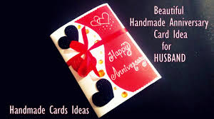 Need a card, like, now? Youtube Video Beautiful Handmade Anniversary Card Idea For Husband Handmade Video