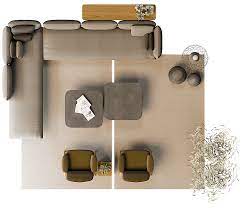 Senja Sofa Living Room Top View Interior Design Presentation Living Room Plan