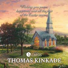 Feb 18, 2020 · imagine yourself in the parking lot walking in to your friend's wedding reception—pen in hand, necktie/pantyhose in a twist, desperately trying to think up a warm and meaningful personal message to write in your wedding card for the happy couple. Thomas Kinkade Hallmark Easter Ecard Thomas Kinkade Studios