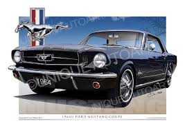 Image result for Raven Black 1964 Mustang