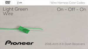 1) for free in pdf. How To Understanding Wire Harness Color Codes For Pioneer Avh X Models 2016 Youtube