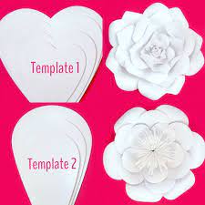 Flor de cartolina com molde. 18 Ideas De Moldes Flores Papel Sobres De Papel Flores Gigantes De Papel Flores Grandes De Papel