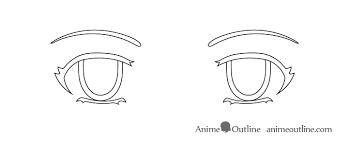 Female eyes are typically larger and rounder in comparison to male eyes, with a slight emphasis on the eye lashes. How To Draw Anime Eyes And Eye Expressions Tutorial Animeoutline