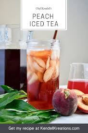 Peach Iced Tea Recipe In 2020 Peach Ice Tea Peach Tea Recipes