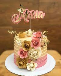 Por Rejane Santos On Instagram Apaixonada Muitas Flores Para Decorar Os 81 Anos Da Dona Maria Birthday Cake Decorating Cake Designs Birthday Girl Cakes