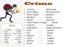 Get free contact details of the best criminal. Spanish Crime Vocabulary Spanishdictionary