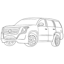 That is why we drew the cadillac escalade coloring page. Cadillac Escalade Coloring Page Coloring Books