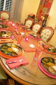 Traditional Thali Tablescape For Diwali Dinner Table Setting Dinner Table Decor Traditional Table Setting