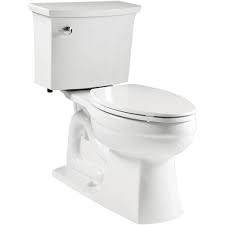 Offered in a variety of finishes and design styles. Kohler Elmbrook The Complete Solution 2 Piece 1 28 Gpf Single Flush Elongated Toilet In White With Quiet Close Seat Included K 21285 0 The Home Depot