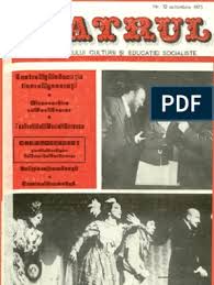 De asemenea, decorul somptuos pe fundalul căruia se derulează întreagă poveste. Revista Teatrul Nr 10 Anul Xx Octombrie 1975