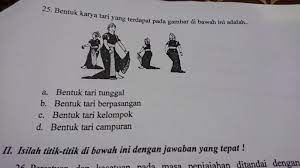 Perlu diketahui bahwa bentuk karya tari di indonesia beraneka macam. Bentuk Karya Tari Yang Terdapat Di Bawah Ini Adalah Brainly Co Id