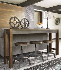 Torjin Brown And Gray Long Counter Height Dining Room Set From Ashley Coleman Furniture Liberty furniture magnolia manor 4 piece set (1 console 3 stools), w76 x d22 x h36, antique white. torjin brown and gray long counter height dining room set