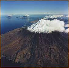 Cleveland Volcano Fills The Foreground With Mt Uliaga And Kagamil In Background Alaska Volcano Scenery Geology