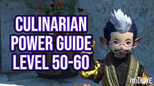 Armed with a cornucopia of ingredients from across the realms, and versed in methods from the far corners of hydaelyn. Ffxiv 3 0 0790 Culinarian 50 60 Powerlevel Guide Youtube