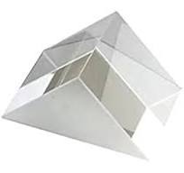 Amazon.com: Pequeño prisma de ángulo recto, hipotenusa 1.4 ...