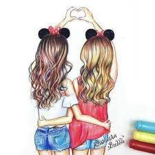 Amazing Art Draw Best Friends W Disegni Di Ragazze Disegni Da Ragazza Schizzo Di Ragazza
