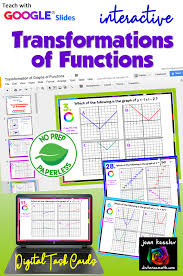 Transformations Of Functions Digital Task Cards Task Cards Digital Task Cards Algebra Activities