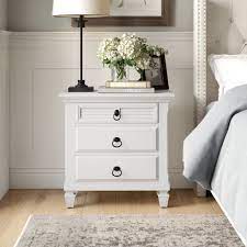 Shop ikea's wide collection of quality nightstands and bedside tables, featuring a variety of designs, styles, colors and sizes to perfectly suit any bedroom. Birch Lane Fabela 3 Drawer Nightstand In Bright White Reviews Wayfair