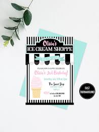 Black And White Ice Cream Black White Ice Cream Birthday Invitation Download Ice Cream Invitation Old Fashioned Striped Mint Ice Cream Shoppe Invite Printable Ice Cream Invitation Birthday Invitations Invitations