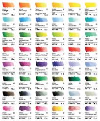 Color Charts Pigment Information On Colors And Paints