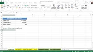 After loading the spreadsheet into excel, make sure to read all the instructions at the top of the sheet. Using Spreadsheets For Finance How To Calculate Depreciation