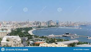 Azerbaijao Baku Vista Da Cidade Boulevard E Baia Baku Imagem De Stock Editorial Imagem De Ensolarado Vista 161217009