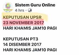 To view this page ensure that adobe flash player version 10.0.0 or greater is installed. Tarikh Dan Masa Keputusan Upsr Dan Pt3 2017 Persatuan Bangsa Johor Facebook