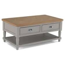 The oak and cream coffee tables provides important role, it takes to hold glasses of tea or coffee, magazines, newspapers, books, meals, food, even games consoles. Barngate Grey Painted Oak Coffee Table With Drawers Buy Now