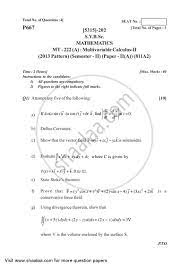 Über 7 millionen englischsprachige bücher. Multivariable Calculus 2 2017 2018 B Sc Mathematics Semester 4 Sybsc Question Paper With Pdf Download Shaalaa Com
