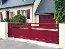 Epingle Sur Portails Rouges En Aluminium