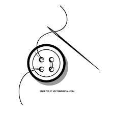 Download Needle With Button And Thread Sewing Logo Design Sewing Logo Needle Logo