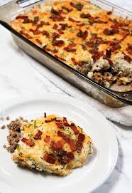 Loaded Cauliflower And Meatloaf Casserole Ruled Me Recipe Recipes Keto Dinner Meatloaf Casserole