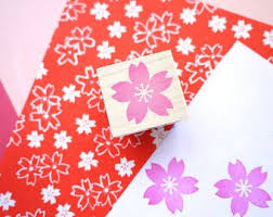 Kirschblute Stempel Hochzeitseinladungen Hochzeit Baum Benutzerdefinierte Stempel Japanische Hochzeit Kawaii Briefpapier Geschenkpapier Sakura Stempel Dengan Gambar