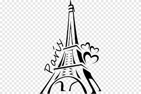 Ever dream of going to paris or wish you could go again? Eiffel Tower Drawing Painting Silhouette Eiffel Tower White Pencil Png Pngegg