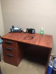 If you take your time and with a little holding help from another person it goes togethers well. Sales Desk 24x42 Cherry Mad Man Mund