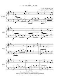 Written for a stake senior missionary choir and now featured as free lds sheet music. Our Savior S Love By Tiffany Hobson Piano Solo Piano Music Piano Piano Sheet Music